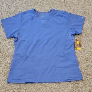 Carhartt Blue Scrub Top